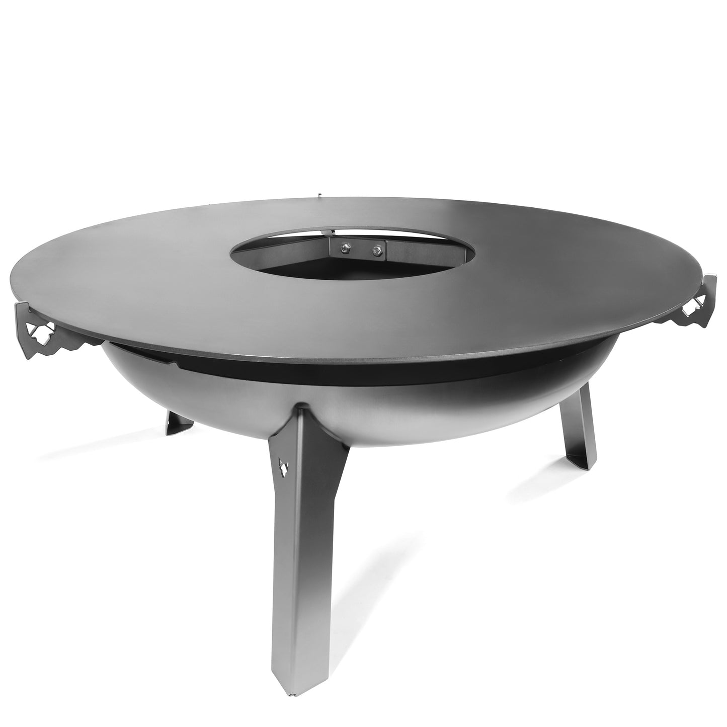 Die FENNE Auflageleiste für Feuerplatten Ø 80 cm sorgt für einen stabilen Sitz der Feuerplatte auf der Feuerschale. Die Platte liegt optimal auf und hat eine gleichmäßige Luftzufuhr.