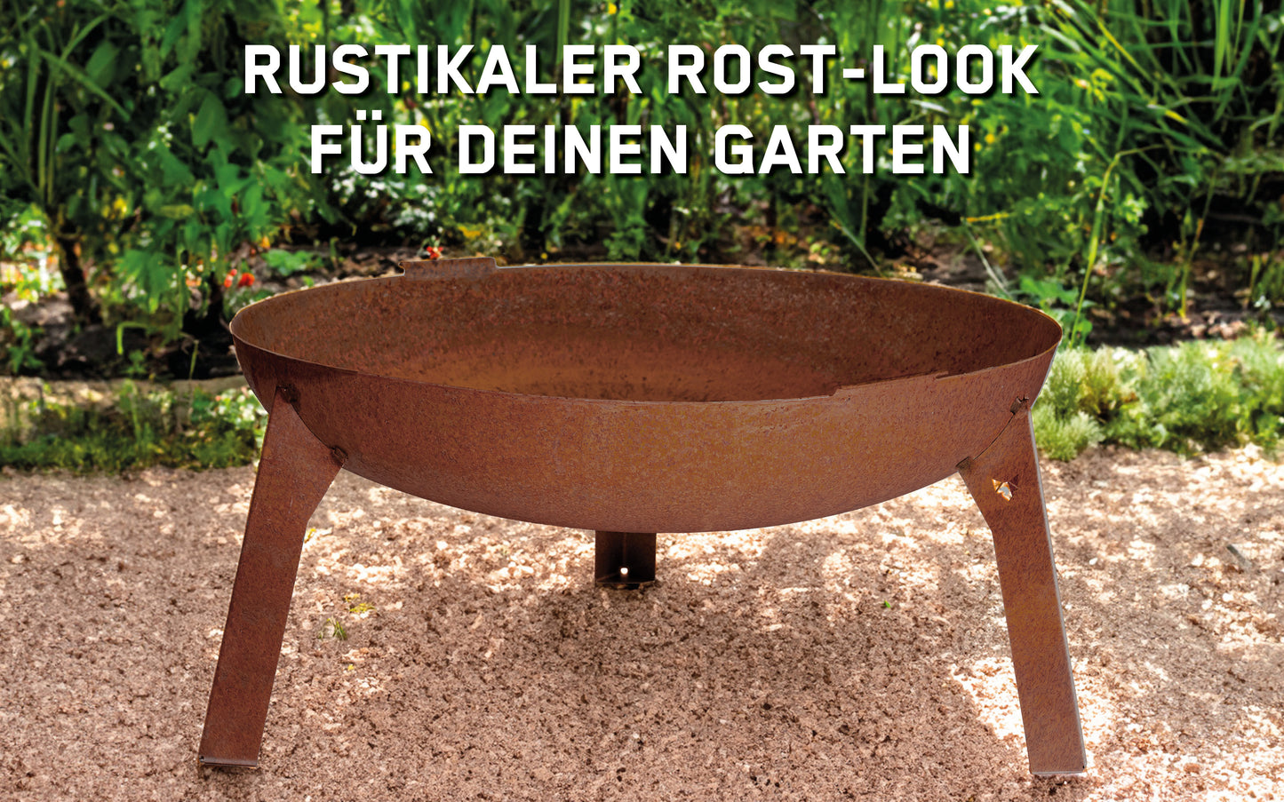 FENNEK Feuerschale 3Pod Stahl