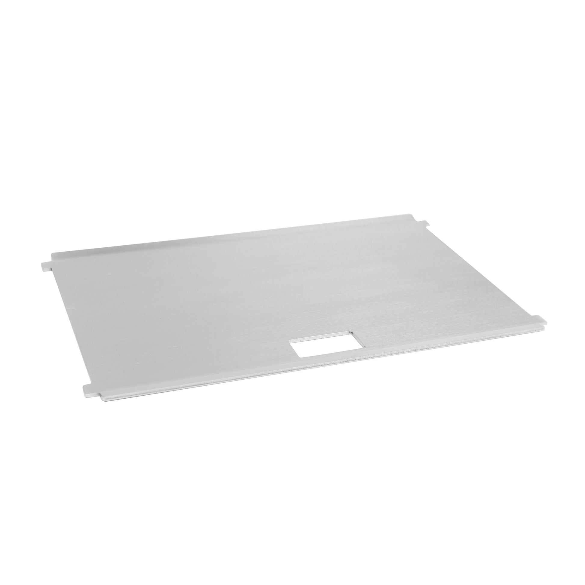 Edelstahl Plancha für den FENNEK Grill, freigestellt auf weißem Hintergrund