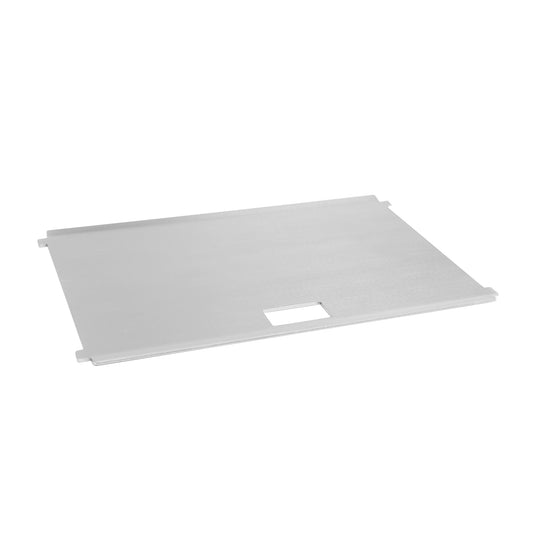 Edelstahl Plancha für den FENNEK Grill, freigestellt auf weißem Hintergrund