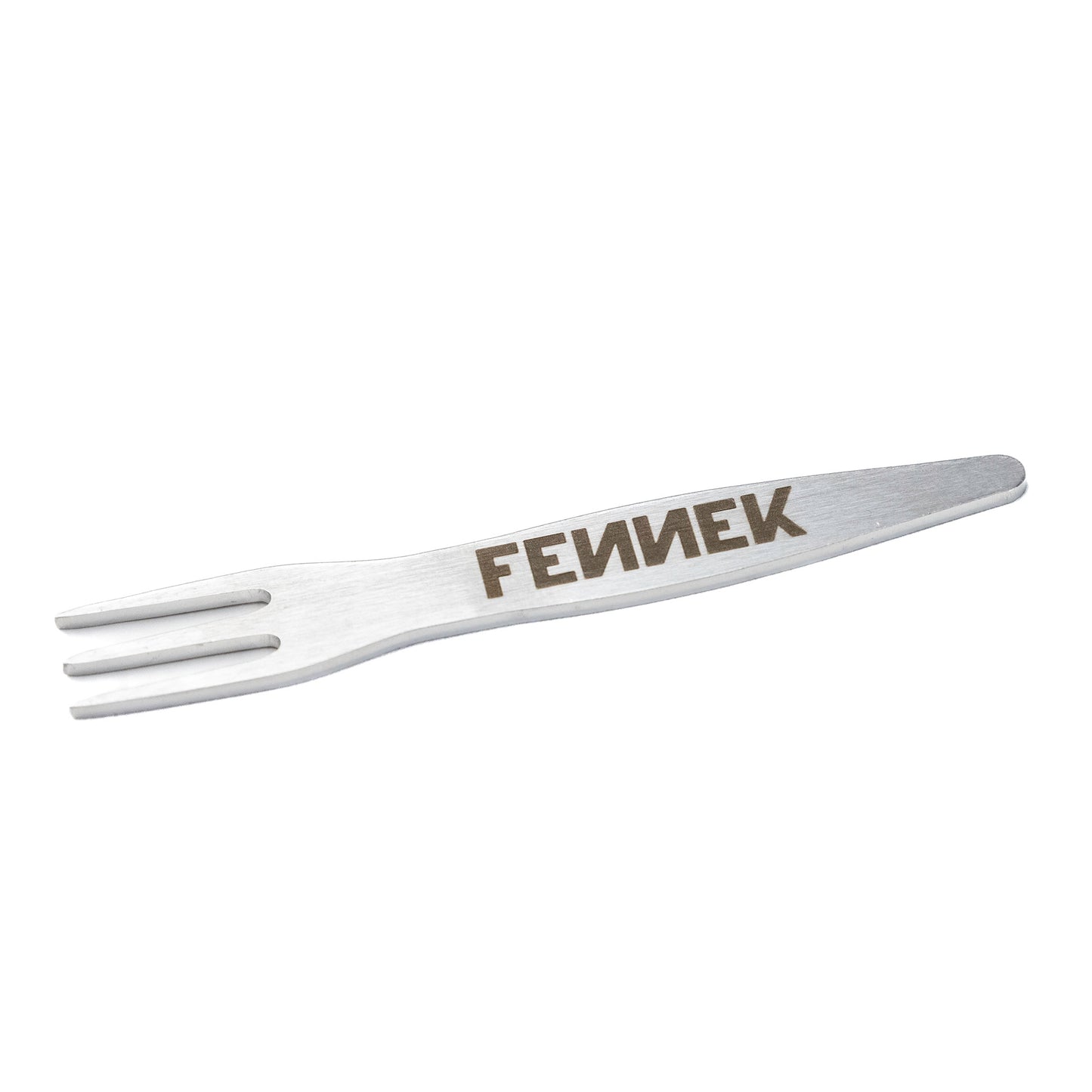 Edelstahl Pommesgabel mit FENNEK Schriftzug im Griff