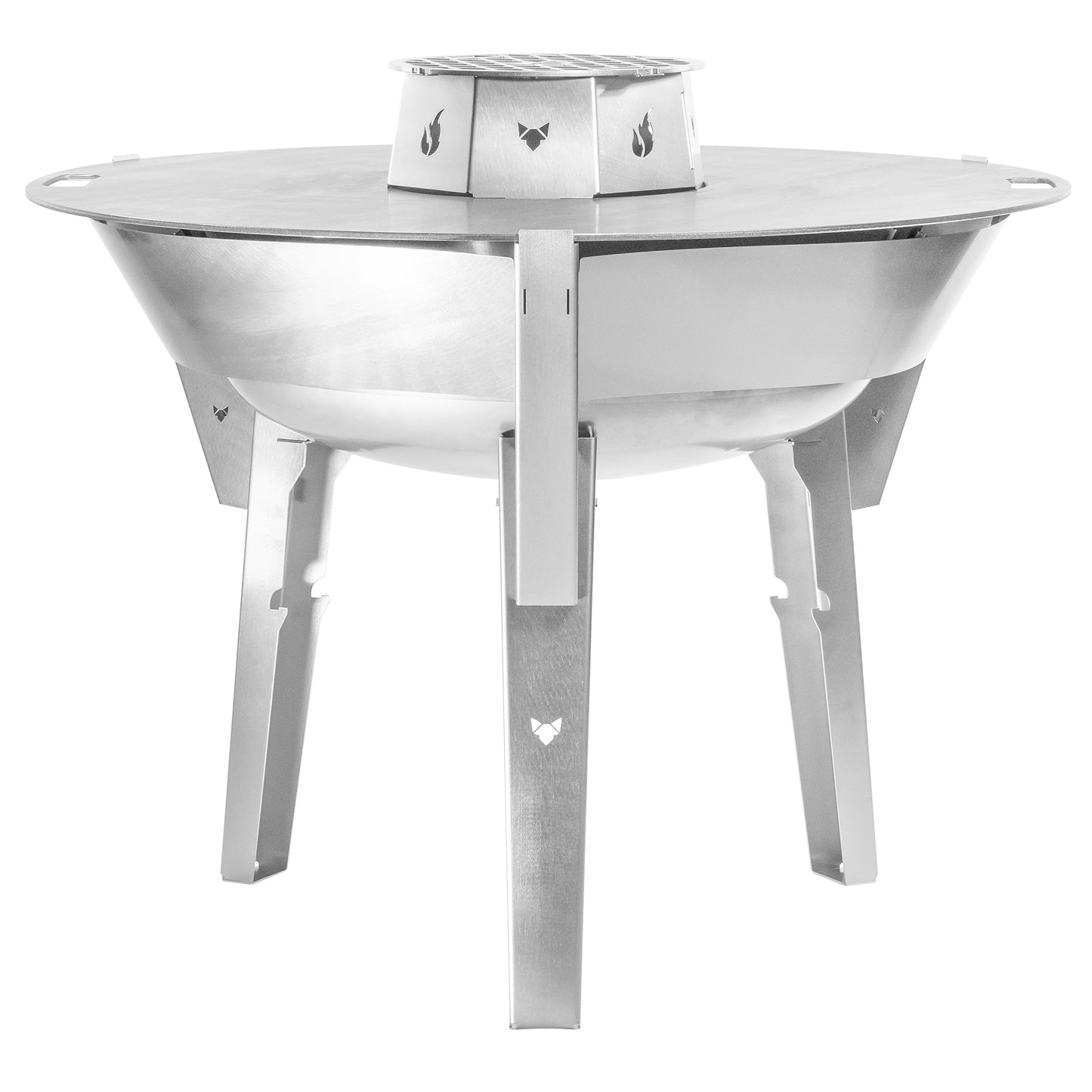 FENNEK Grillrost, hergestellt aus robustem 6 mm dickem Edelstahl auf der Krone montiert . Mit dem integrierten FENNEK Kopf kannst du dein Steak und andere Leckereien auf ausgefallene Weise branden und deinen Gästen ein unvergessliches Grill-Erlebnis bieten. Der Grillrost ist nicht nur stylisch, sondern auch äußerst praktisch.