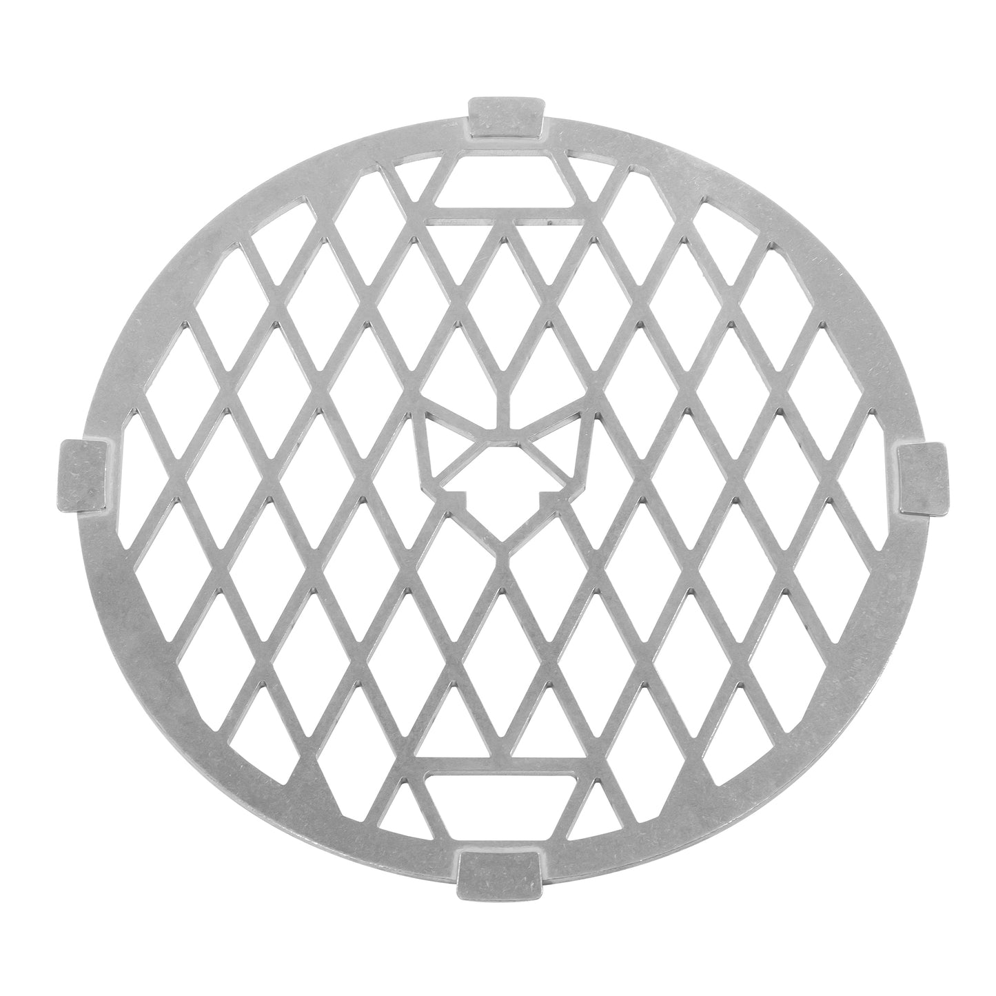 Edelstahl-Grilleinsatz für die Feuerplatte mit Fennek-Logo