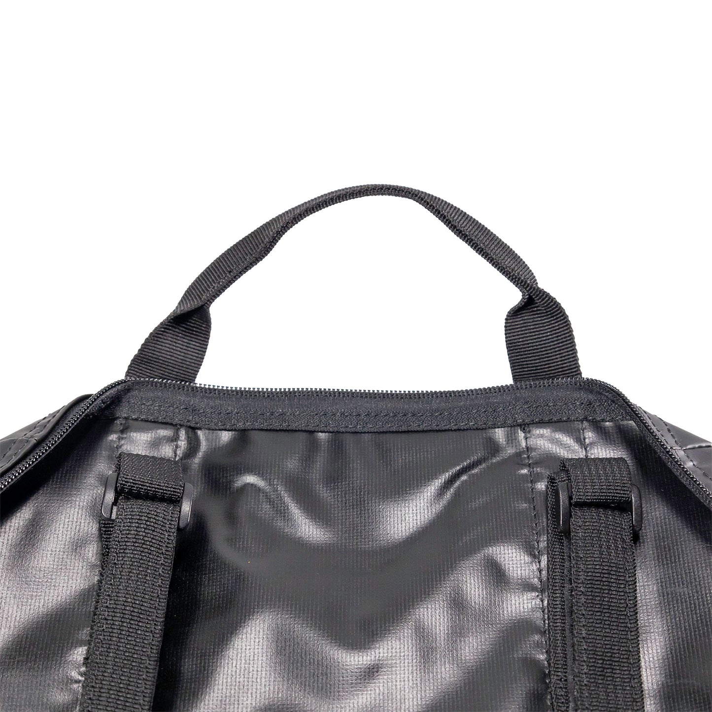 Nahaufnahme von Haltegurte der Tasche