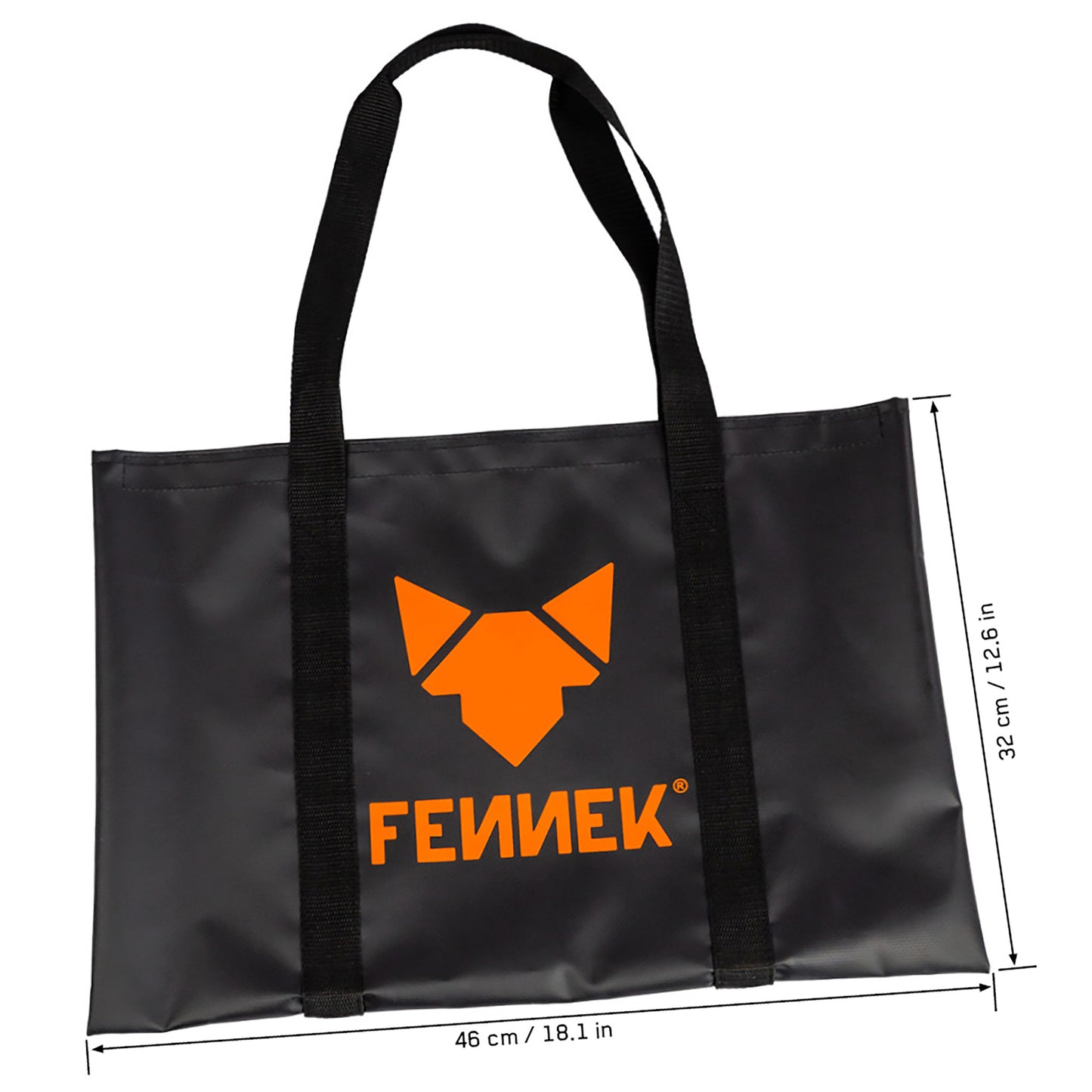 Freisteller der FENNEK Tasche mit angegebenen Maße der Höhe und Breite