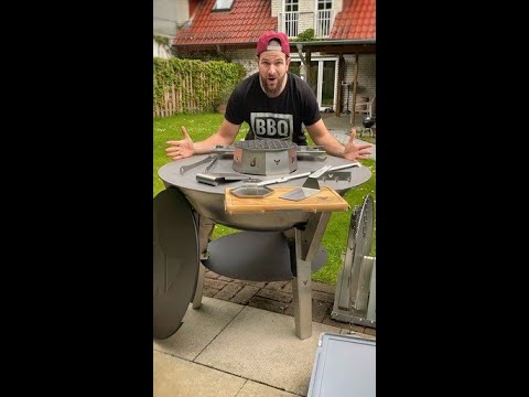 Erklärvideo der Feuerschale Allround mit all seinem Zubehör.