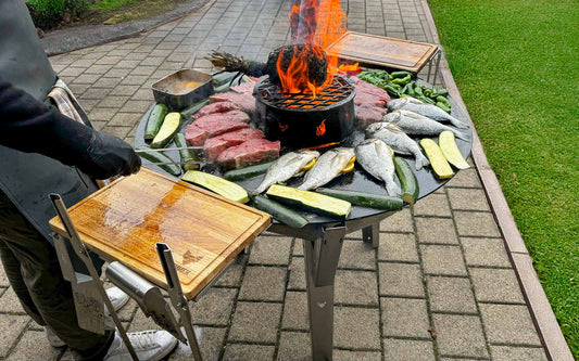 Pflege und Reinigung einer Feuerplatte