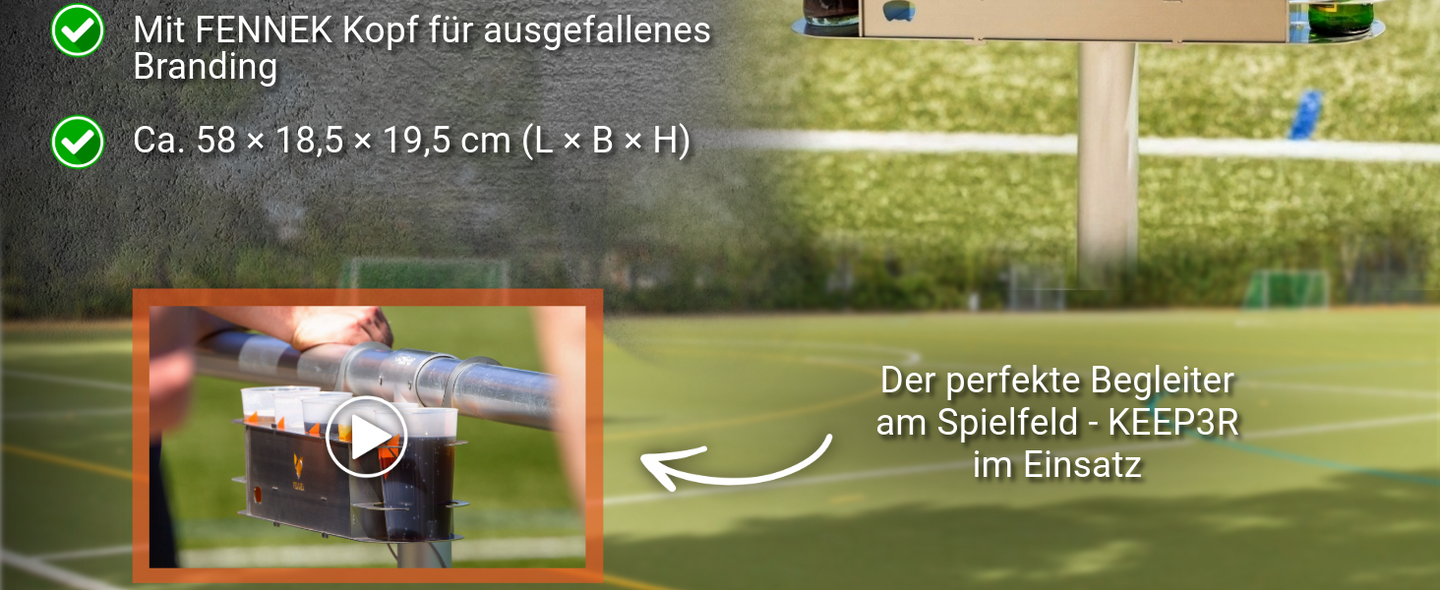 FENNEK Getränkehalter KEEP3R, bis zu 5 Getränke, aus Edelstahl und mit integriertem Flaschenöffner