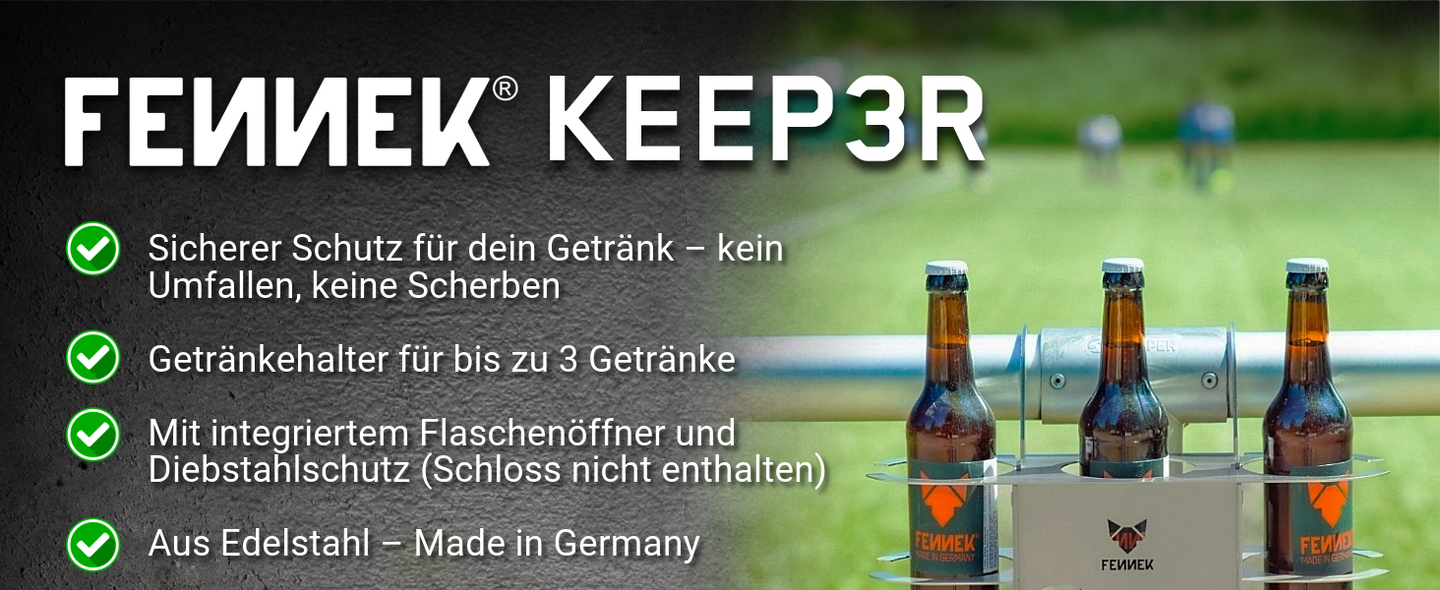 FENNEK Getränkehalter KEEP3R mit sicherem Schutz