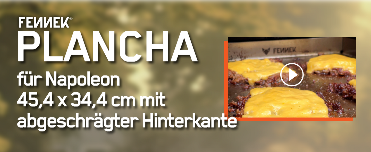 Titelbild zum Video, in welchem die Vielseitig der FENNEK Planchas gezeigt wird.