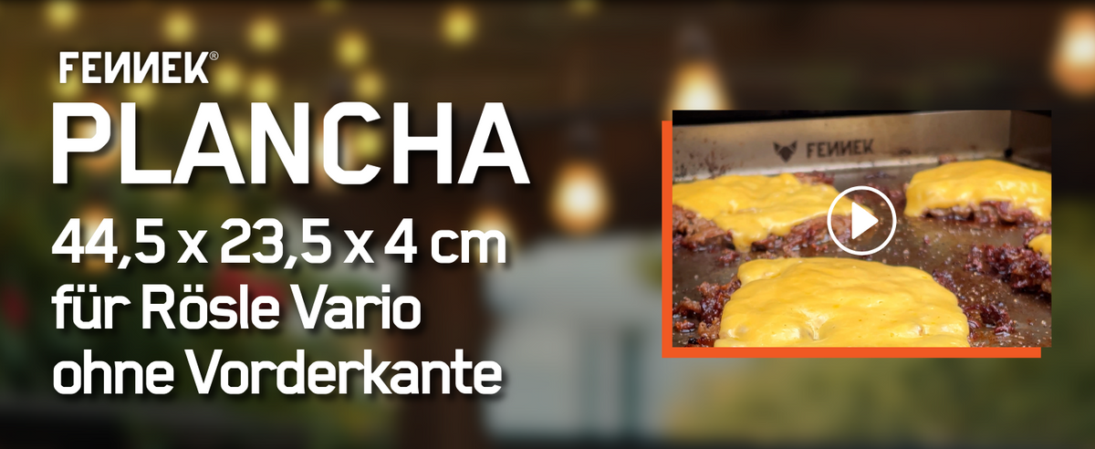 Infografik zu der FENNEK Plancha Rössle Vario ohne Vorderkante