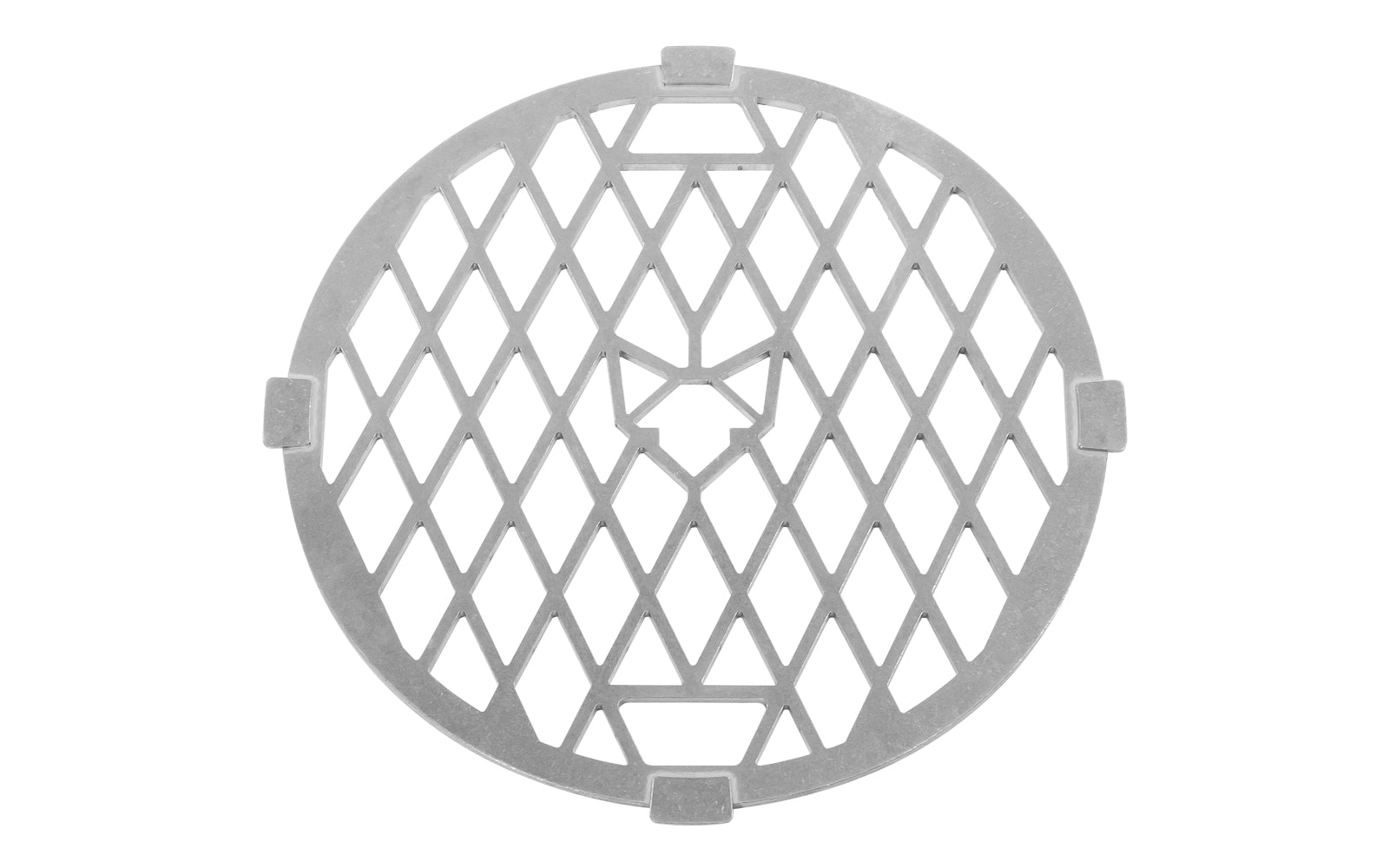Edelstahl-Grilleinsatz für die Feuerplatte mit Fennek-Logo