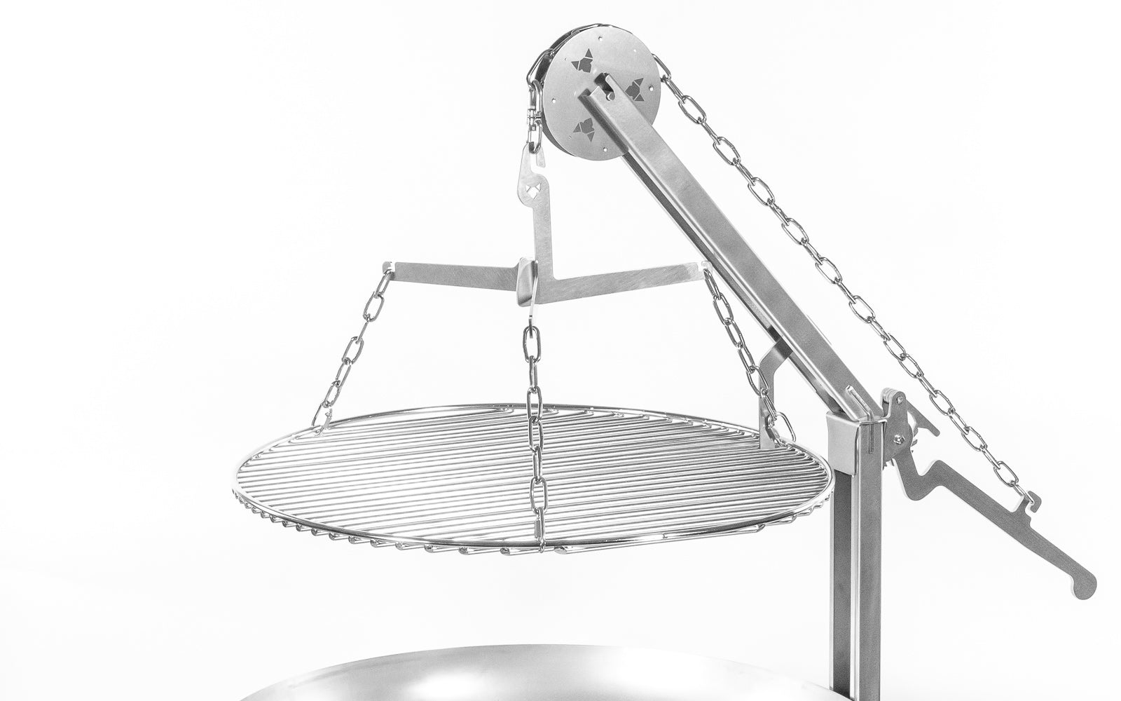 Freisteller der FENNEK Schwenkgrill Erweiterung vor weißem Hintergrund.