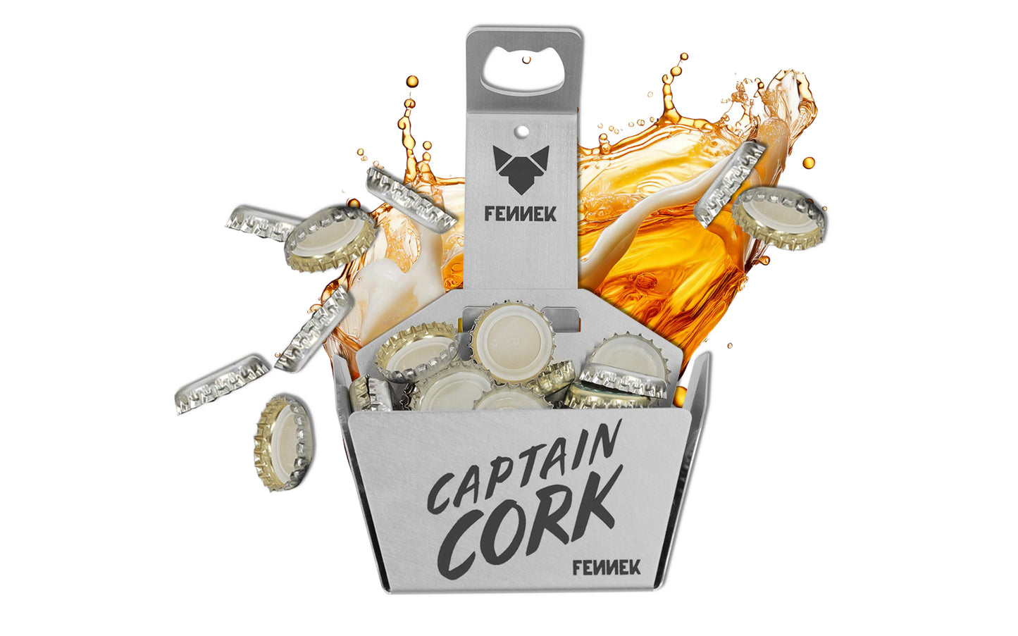 FENNEK Captain Cork - Flaschenöffner mit Korb