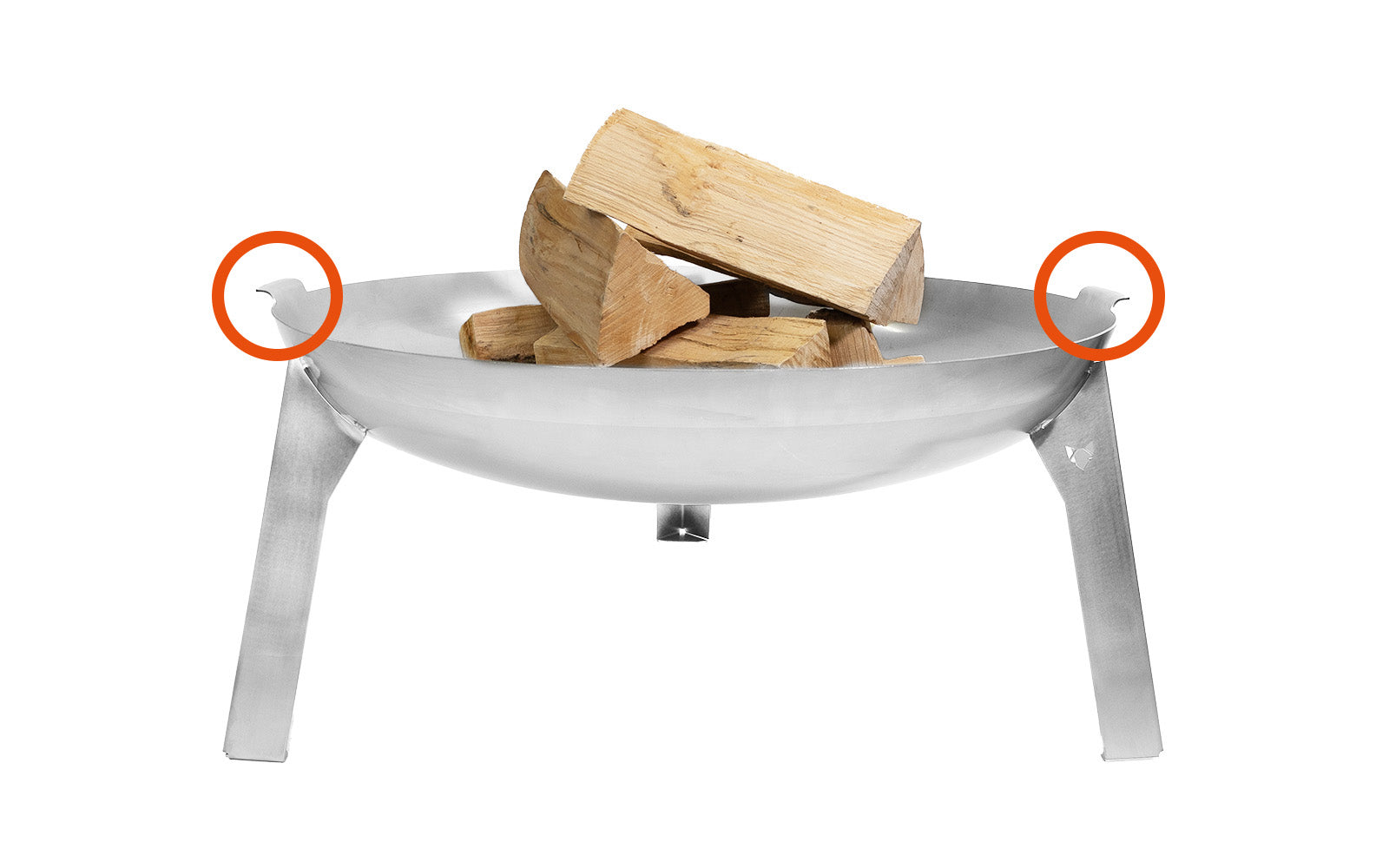 Freisteller der FENNEK Feuerschale 3Pod