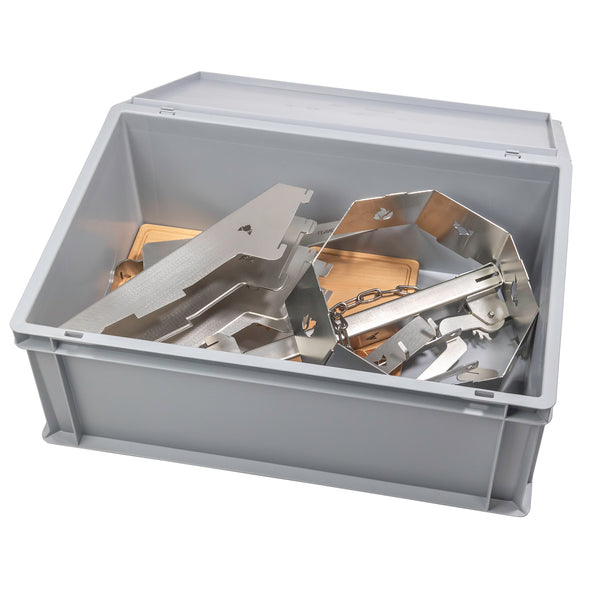 BBQ accessory stand for fire bowl Allround with Eurobox