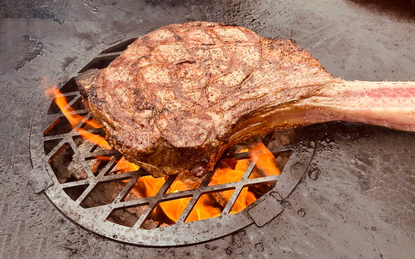Mit unserem FENNEK Grillrost wird dein Steak zum absoluten Branding-Highlight! Hergestellt aus robustem 6 mm dickem Edelstahl und universell einsetzbar, kannst du ihn direkt auf die Feuerplatte oder Krone montieren und dein Grillgut perfekt garen. Mit dem integrierten FENNEK Kopf kannst du dein Steak und andere Leckereien auf ausgefallene Weise branden und deinen Gästen ein unvergessliches Grill-Erlebnis bieten. Der Grillrost ist nicht nur stylisch, sondern auch äußerst praktisch. 