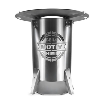 Feuerplattengrill_mit_Motiv_mit_Aschewanne