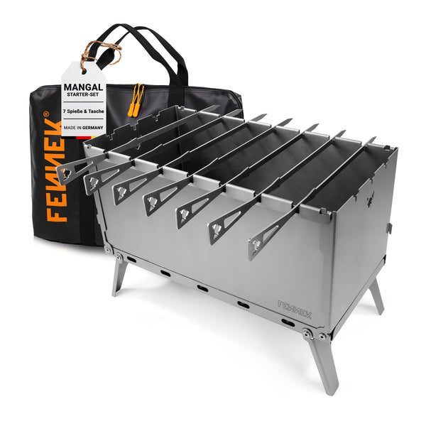 FENNEK Mangal Schaschlik-Grill | Starter-Set