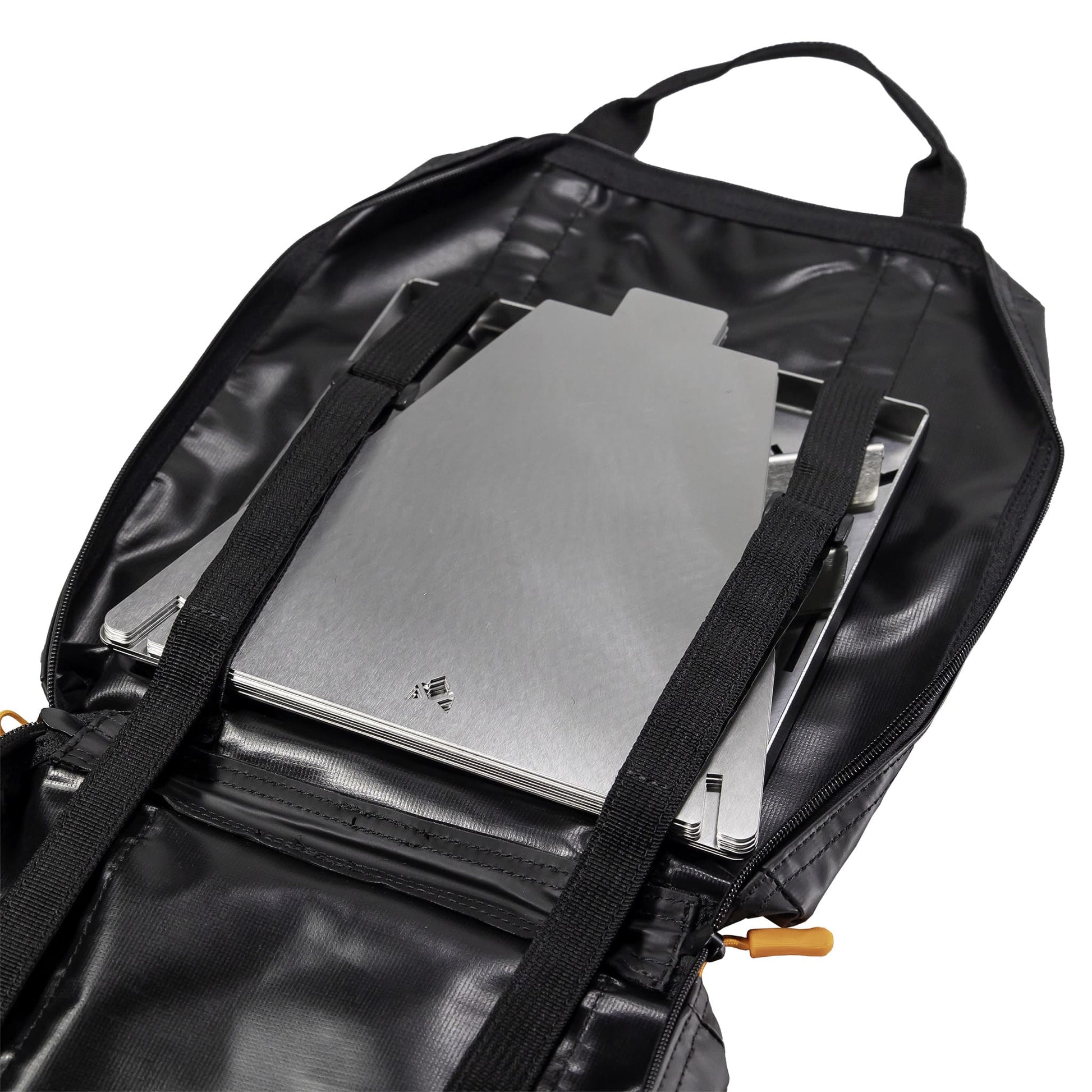 Nahaufnahme von dem inneren der Tasche.