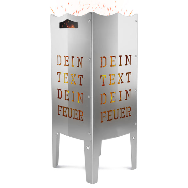 FENNEK Feuersäule mit personalisiertem Text