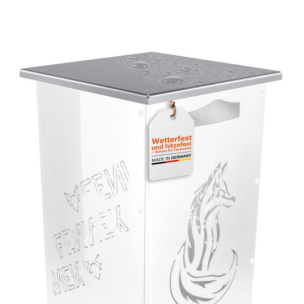 Deckel für Feuersäule aus Edelstahl