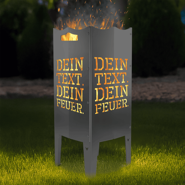 FENNEK fire column with personalized text