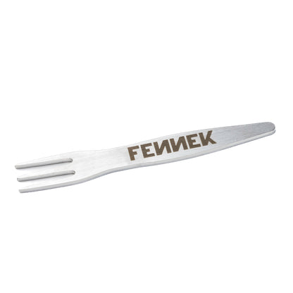 Edelstahl Pommesgabel mit FENNEK Schriftzug im Griff