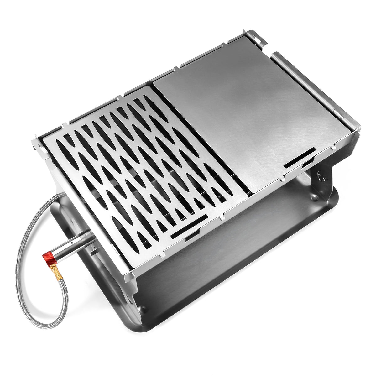 Fennek Halber Rost und Plancha für den Gasgrill, aus Edelstahl auf Grill