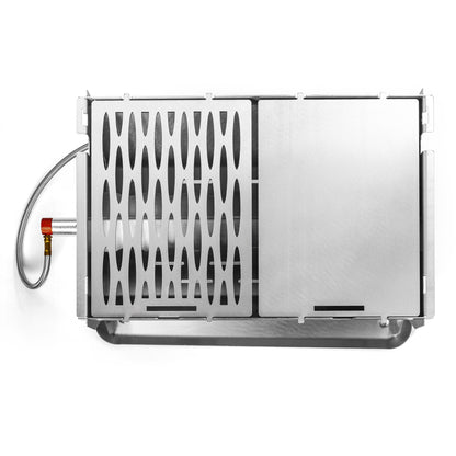 Fennek Halber Rost und Plancha für den Gasgrill, aus Edelstahl auf Grill
