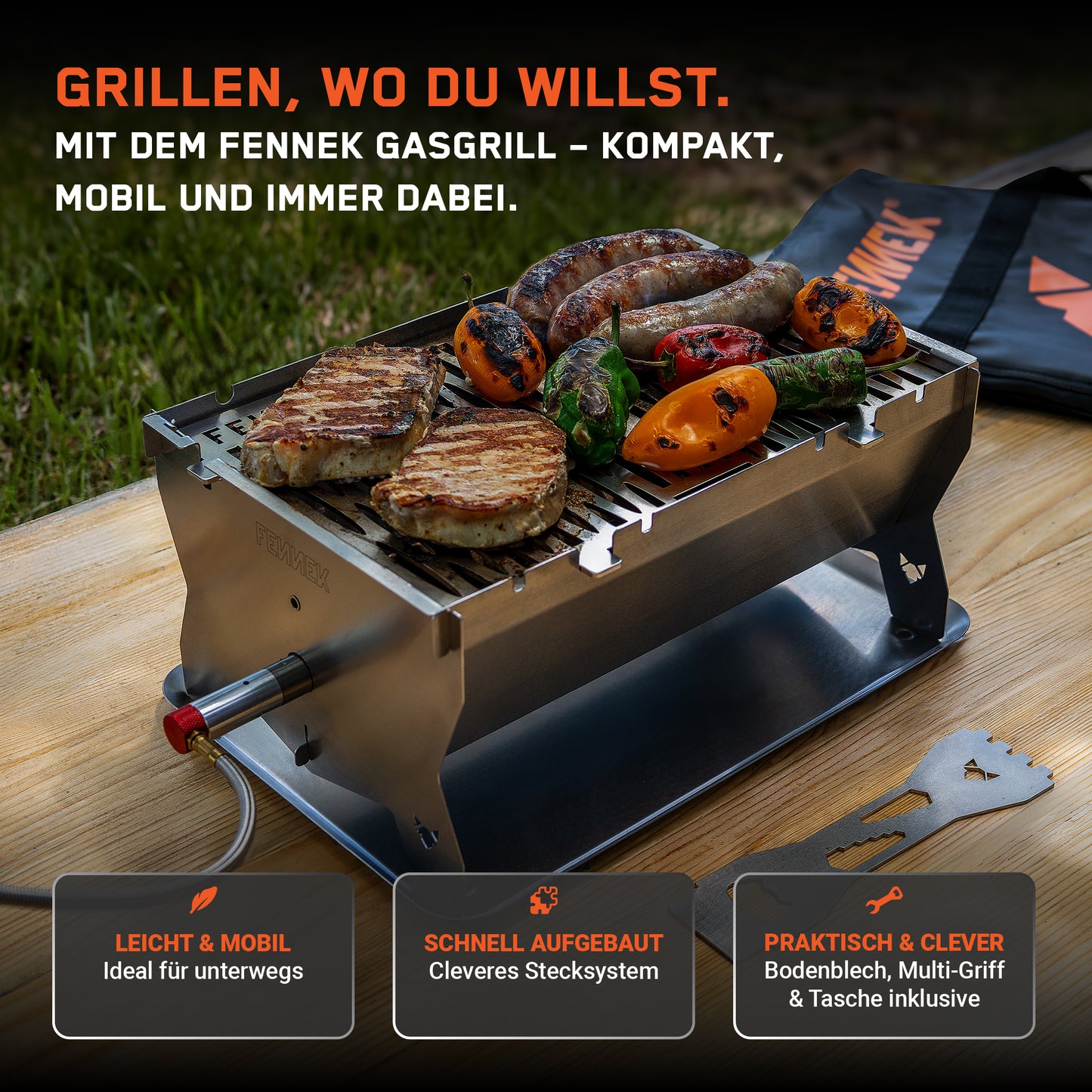 FENNEK Gasgrill | Starter-Set