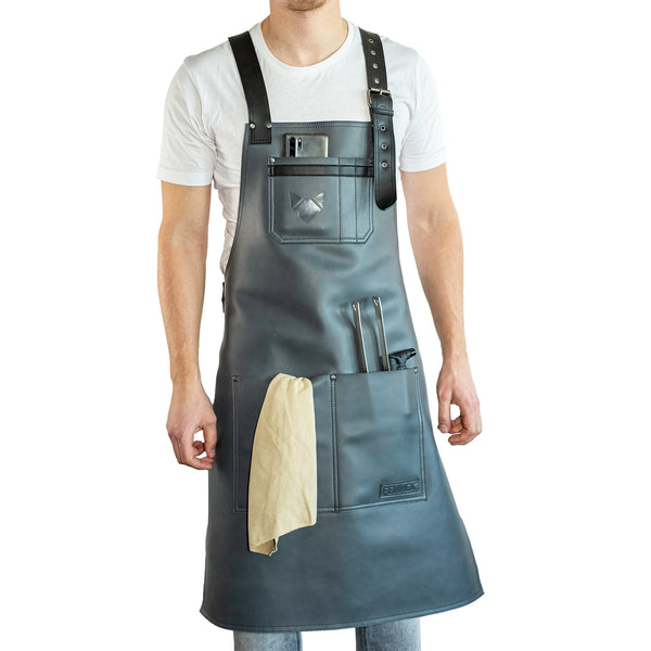Premium Leder-Grillschürze