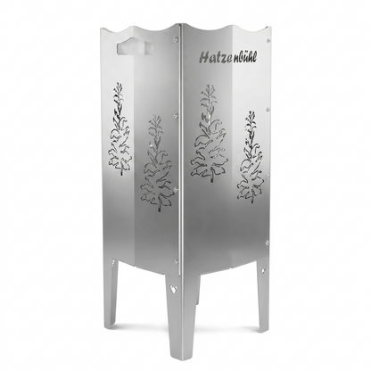 FENNEK Feuersäule aus Edelstahl oder Stahl. Made in Germany. Motiv Hatzenbühl, für Hatzebehler aus Hatzebehl!