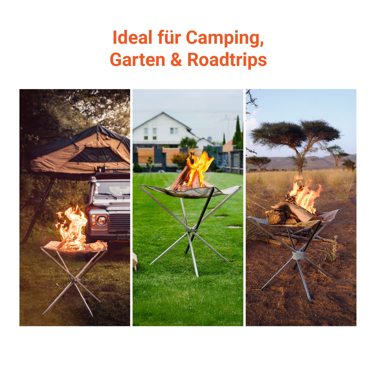 Das FENNEK High Fire ist der ideale Begleiter für Camping, Garten und Roadtrips.