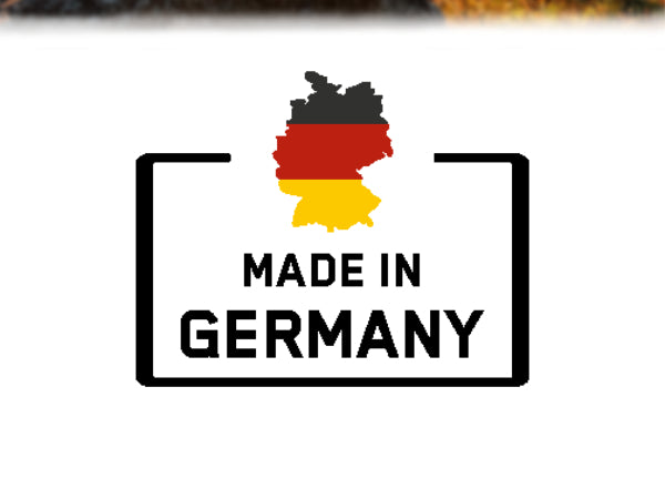 Made in Germany Logo: Beste Qualität, aus langlebigem Edelstahl und in Deutschland hergestellt.