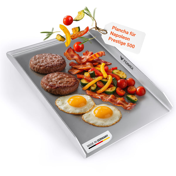 FENNEK Plancha für Napoleon 45,4 x 34,4 cm mit abgeschrägter Hinterkante