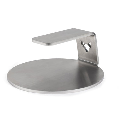 Freisteller vom FENNEK Smasher von vorne. Zu erkennen ist die runde Grundform und der Griff mit ausgelasertem FENNEK Kopf.