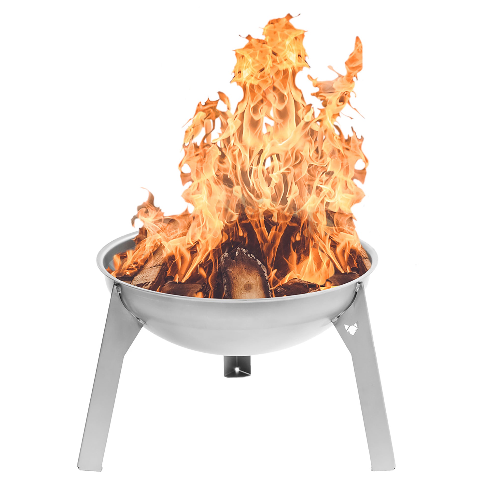 Freisteller Feuerschale Rustic mit loderndem Feuer.