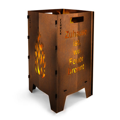 FENNEK Feuersäule steckbar mit Motiv