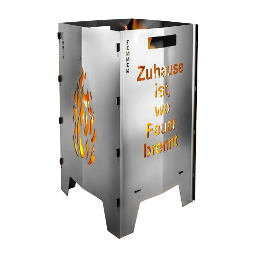 FENNEK Feuersäule steckbar mit Motiv