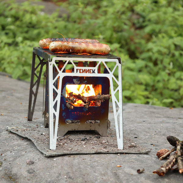 FENNEK folding grate titanium