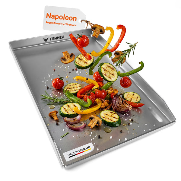 FENNEK Plancha für Napoleon 45 x 30 x 3,5 cm mit Vorderkante