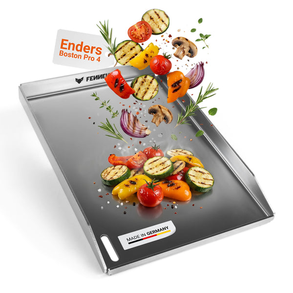 FENNEK Plancha für Enders Boston Pro 43 x 30 x 4 cm mit Vorderkante