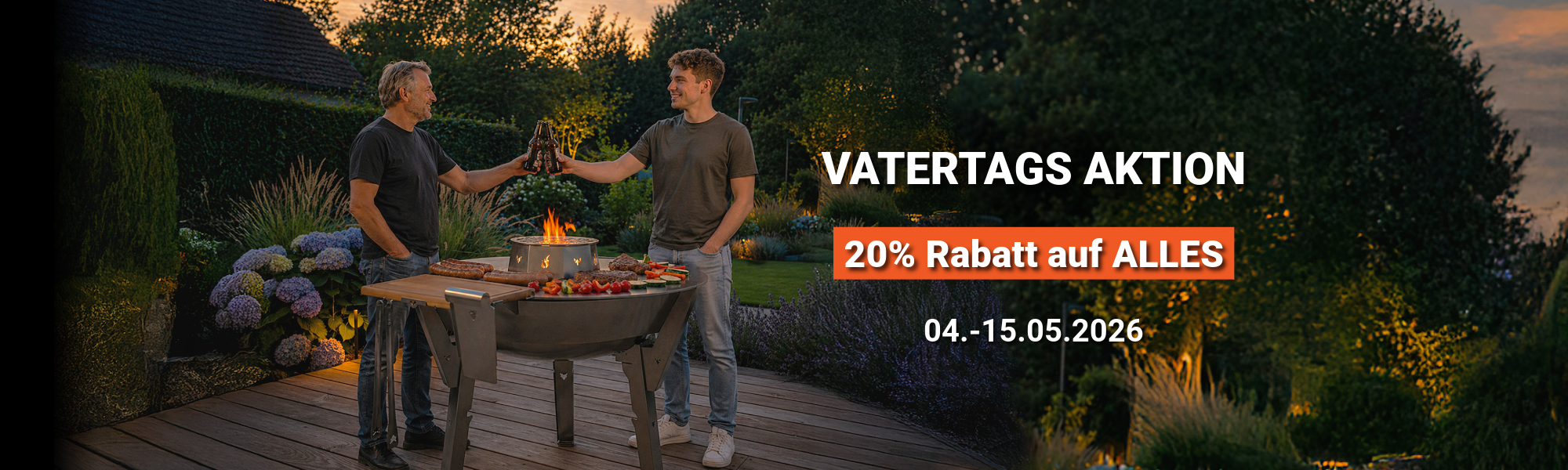 Spare bei unserer Vatertags Aktion 20% auf Alle Produkte im Shop.