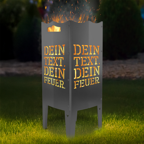 FENNEK fire column with personalized text