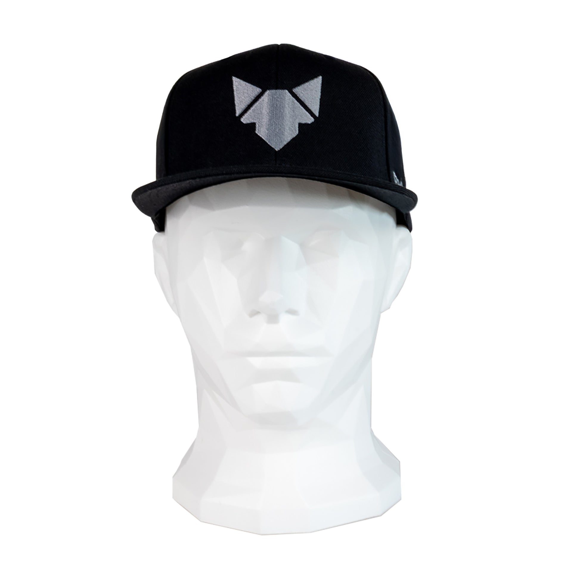 FENNEK snapback von vorne in schwarz mit grauem Logo